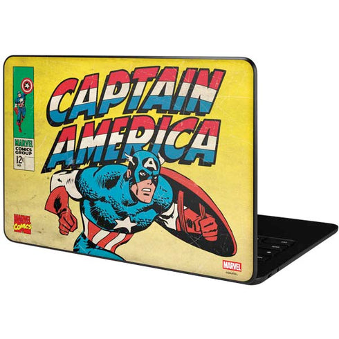 Marvel Classic Comics Captain America Google Pixelbook Go Skin
