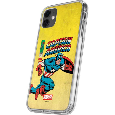 Marvel Classic Comics Captain America iPhone 11 Clear Case
