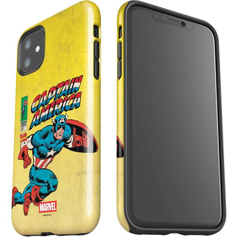 Marvel Classic Comics Captain America iPhone 11 Impact Case
