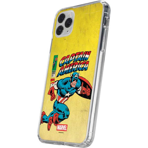 Marvel Classic Comics Captain America iPhone 11 Pro Clear Case