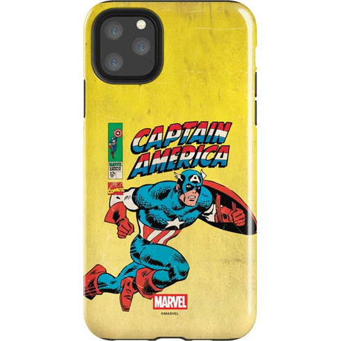 Marvel Classic Comics Captain America iPhone 11 Pro Max Impact Case