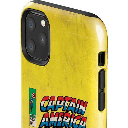 Marvel Classic Comics Captain America iPhone 11 Pro Max Impact Case