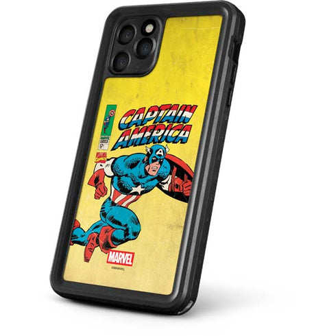 Marvel Classic Comics Captain America iPhone 11 Pro Max Waterproof Case