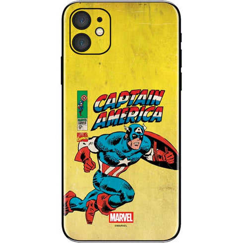 Marvel Classic Comics Captain America iPhone 11 Skin
