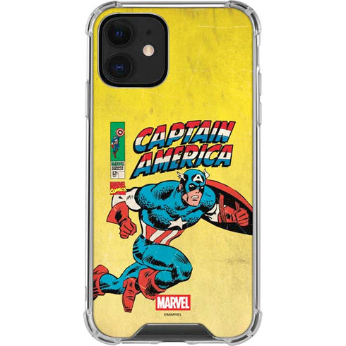 Marvel Classic Comics Captain America iPhone 12 Clear Case