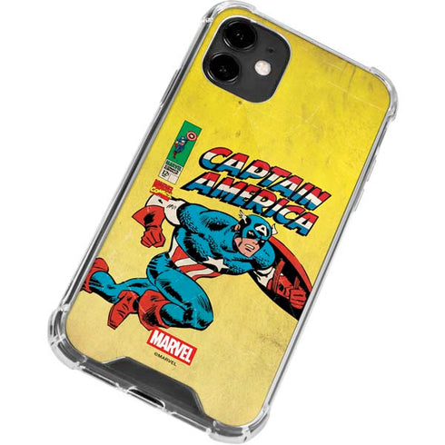 Marvel Classic Comics Captain America iPhone 12 Clear Case