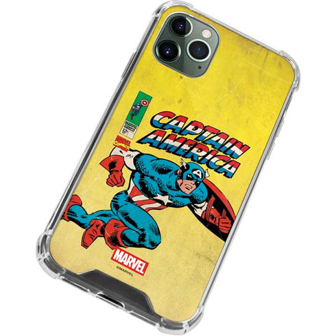 Marvel Classic Comics Captain America iPhone 12 Pro Clear Case
