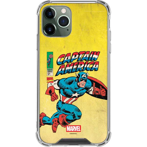 Marvel Classic Comics Captain America iPhone 12 Pro Max Clear Case