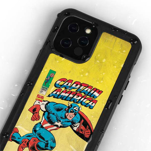 Marvel Classic Comics Captain America iPhone 12 Pro Waterproof Case