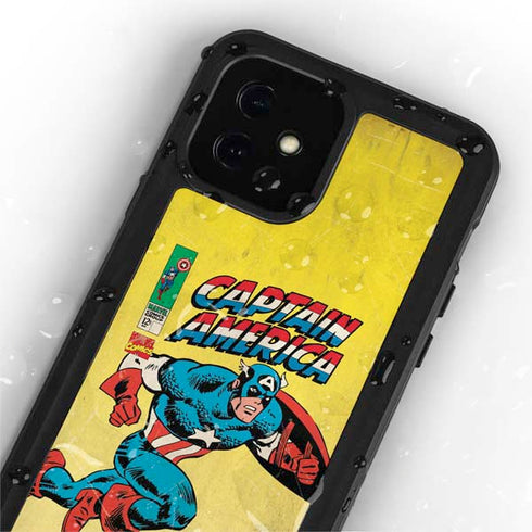 Marvel Classic Comics Captain America iPhone 12 Waterproof Case
