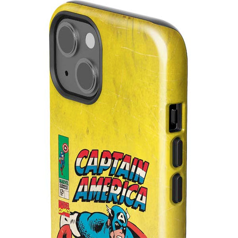 Marvel Classic Comics Captain America iPhone 14 Plus Impact Case