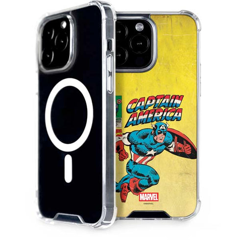 Marvel Classic Comics Captain America iPhone 14 Pro Max MagSafe Case