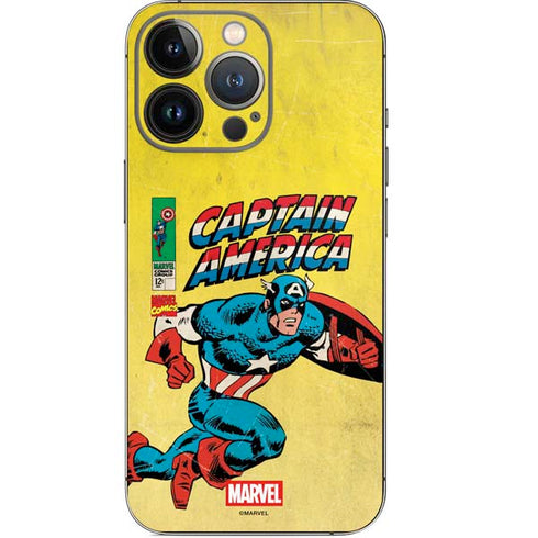 Marvel Classic Comics Captain America iPhone 14 Pro Skin