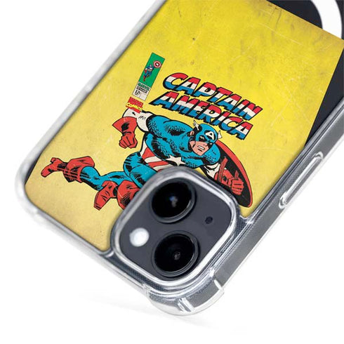 Marvel Classic Comics Captain America iPhone 15 Plus MagSafe Case
