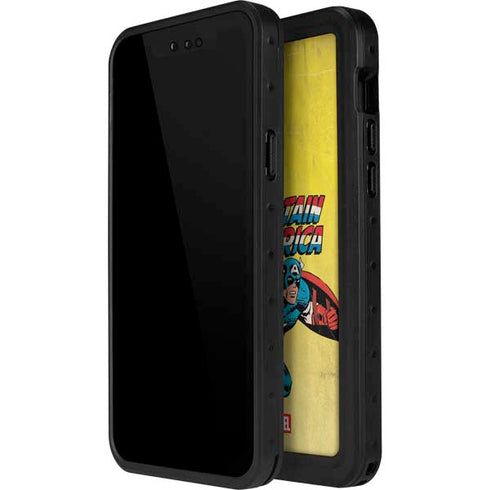 Marvel Classic Comics Captain America iPhone 15 Plus Waterproof Case