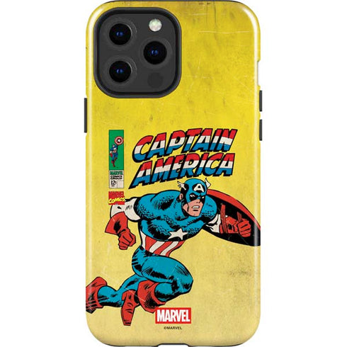 Marvel Classic Comics Captain America iPhone 15 Pro Max Impact Case