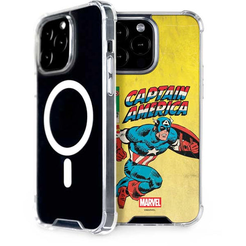 Marvel Classic Comics Captain America iPhone 15 Pro Max MagSafe Case
