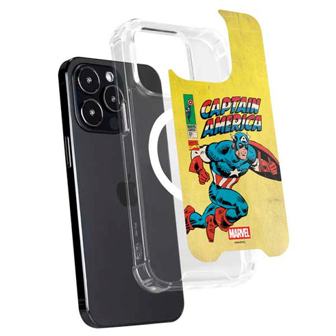 Marvel Classic Comics Captain America iPhone 15 Pro Max MagSafe Case