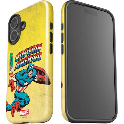 Marvel Classic Comics Captain America iPhone 16 Impact Case