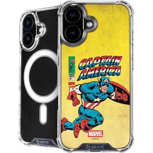 Marvel Classic Comics Captain America iPhone 16 MagSafe Case