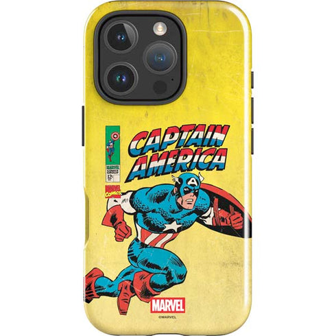 Marvel Classic Comics Captain America iPhone 16 Pro Impact Case