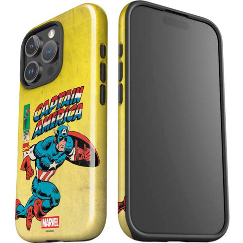 Marvel Classic Comics Captain America iPhone 16 Pro Impact Case