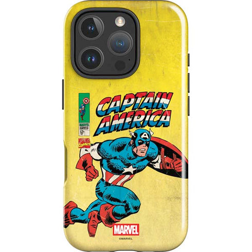 Marvel Classic Comics Captain America iPhone 16 Pro Magsafe Impact Case