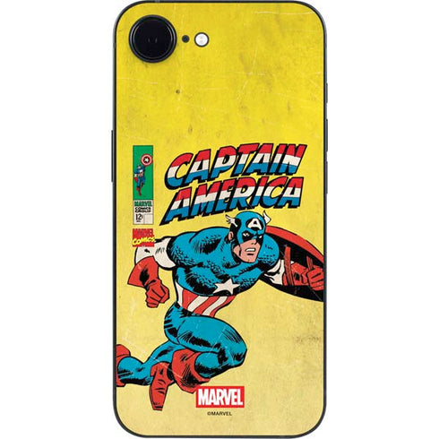 Marvel Classic Comics Captain America iPhone 16e Skin