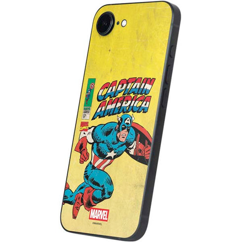 Marvel Classic Comics Captain America iPhone 16e Skin