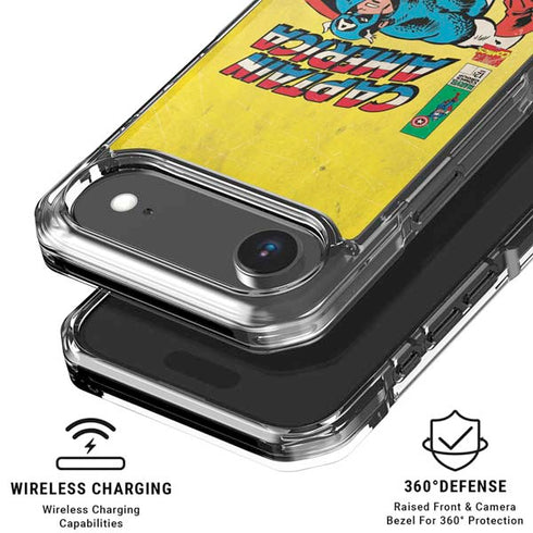 Marvel Classic Comics Captain America iPhone 17 Air Clear Case
