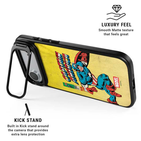 Marvel Classic Comics Captain America iPhone 17 Air Kickstand Case