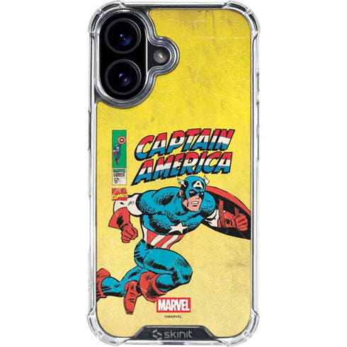 Marvel Classic Comics Captain America iPhone 17 Clear Case