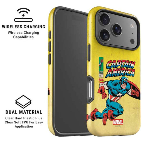 Marvel Classic Comics Captain America iPhone 17 Pro Magsafe Impact Case