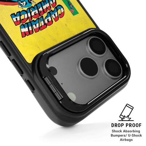 Marvel Classic Comics Captain America iPhone 17 Pro Max Kickstand Case