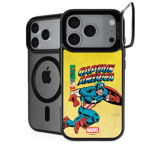 Marvel Classic Comics Captain America iPhone 18 Pro Kickstand Case