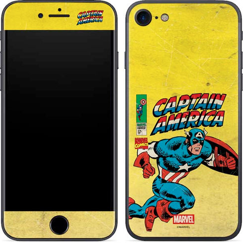 Marvel Classic Comics Captain America iPhone 7 Skin