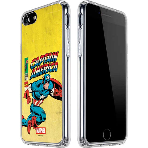 Marvel Classic Comics Captain America iPhone SE (2nd & 3rd Gen) Clear Case
