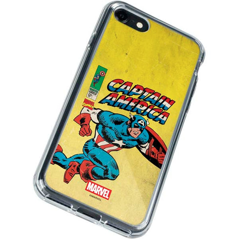 Marvel Classic Comics Captain America iPhone SE (2nd & 3rd Gen) Clear Case