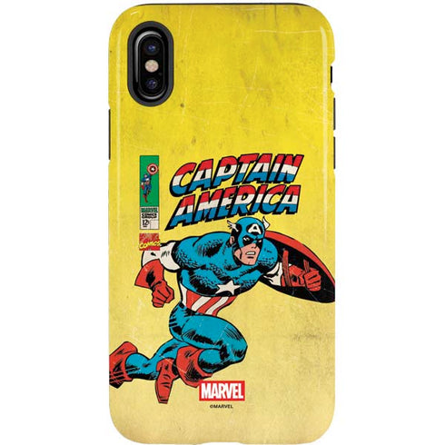 Marvel Classic Comics Captain America iPhone X Pro Case