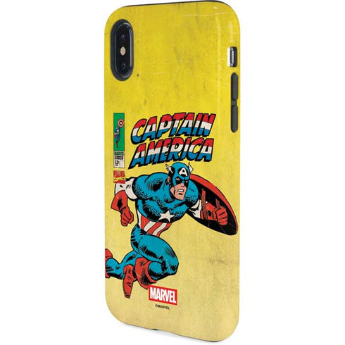 Marvel Classic Comics Captain America iPhone X Pro Case