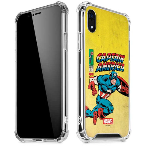 Marvel Classic Comics Captain America iPhone XR Clear Case