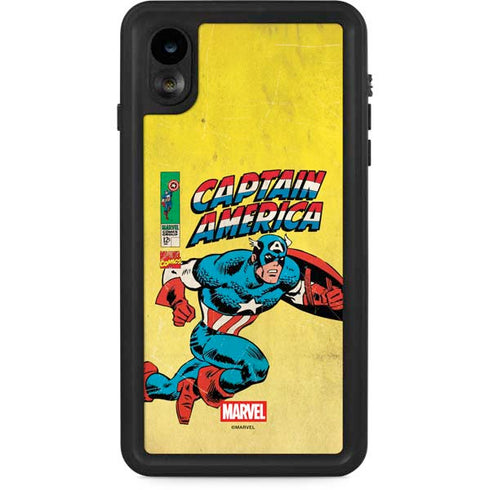 Marvel Classic Comics Captain America iPhone XR Waterproof Case