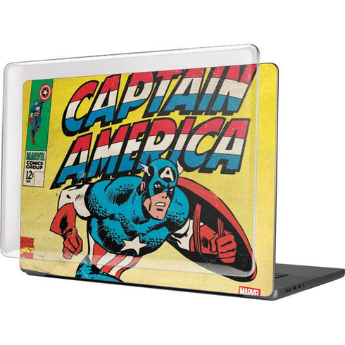 Marvel Classic Comics Captain America MacBook Pro 16in (2021-25) Case plus Skin