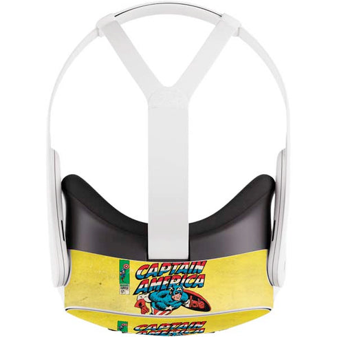 Marvel Classic Comics Captain America Meta Quest 3S Skin