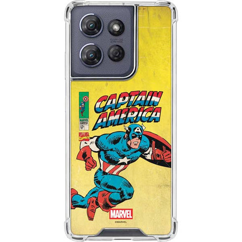 Marvel Classic Comics Captain America Moto G Play 5G (2025) Clear Case