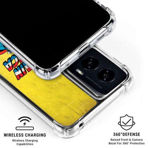 Marvel Classic Comics Captain America Moto G Power 5G (2024) Clear Case