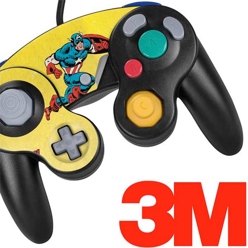 Marvel Classic Comics Captain America Nintendo GameCube Controller Skin