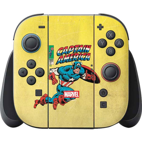 Marvel Classic Comics Captain America Nintendo Skins
