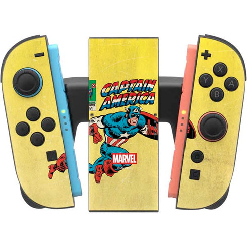 Marvel Classic Comics Captain America Nintendo Switch 2 (2025) Joy-Con Controller Skin