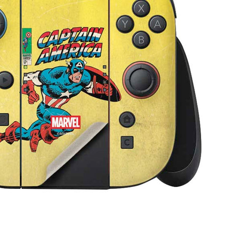 Marvel Classic Comics Captain America Nintendo Switch 2 (2025) Joy-Con Controller Skin